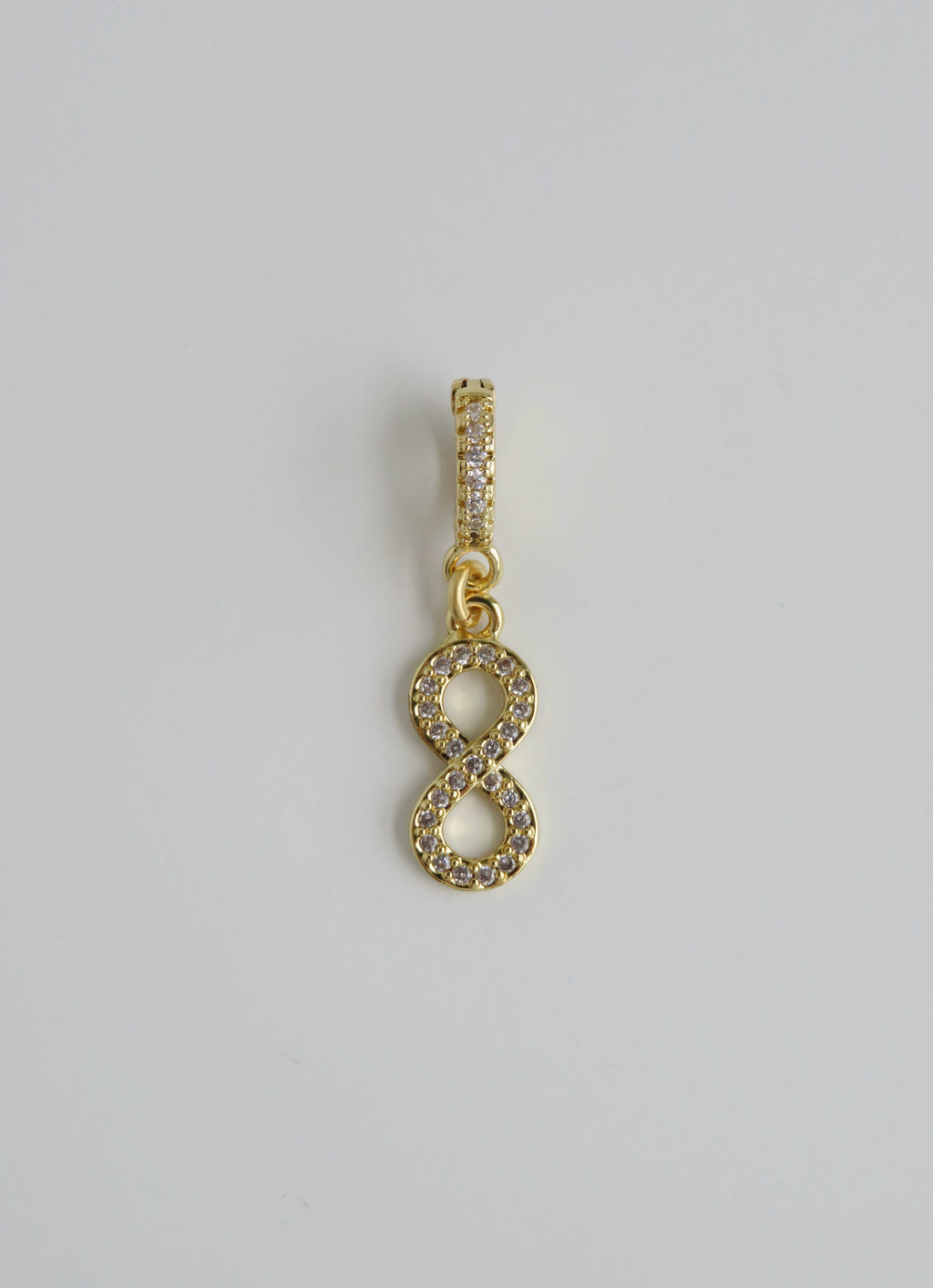Diamond Infinity Charm on Clasp