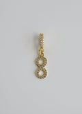 Diamond Infinity Charm on Clasp