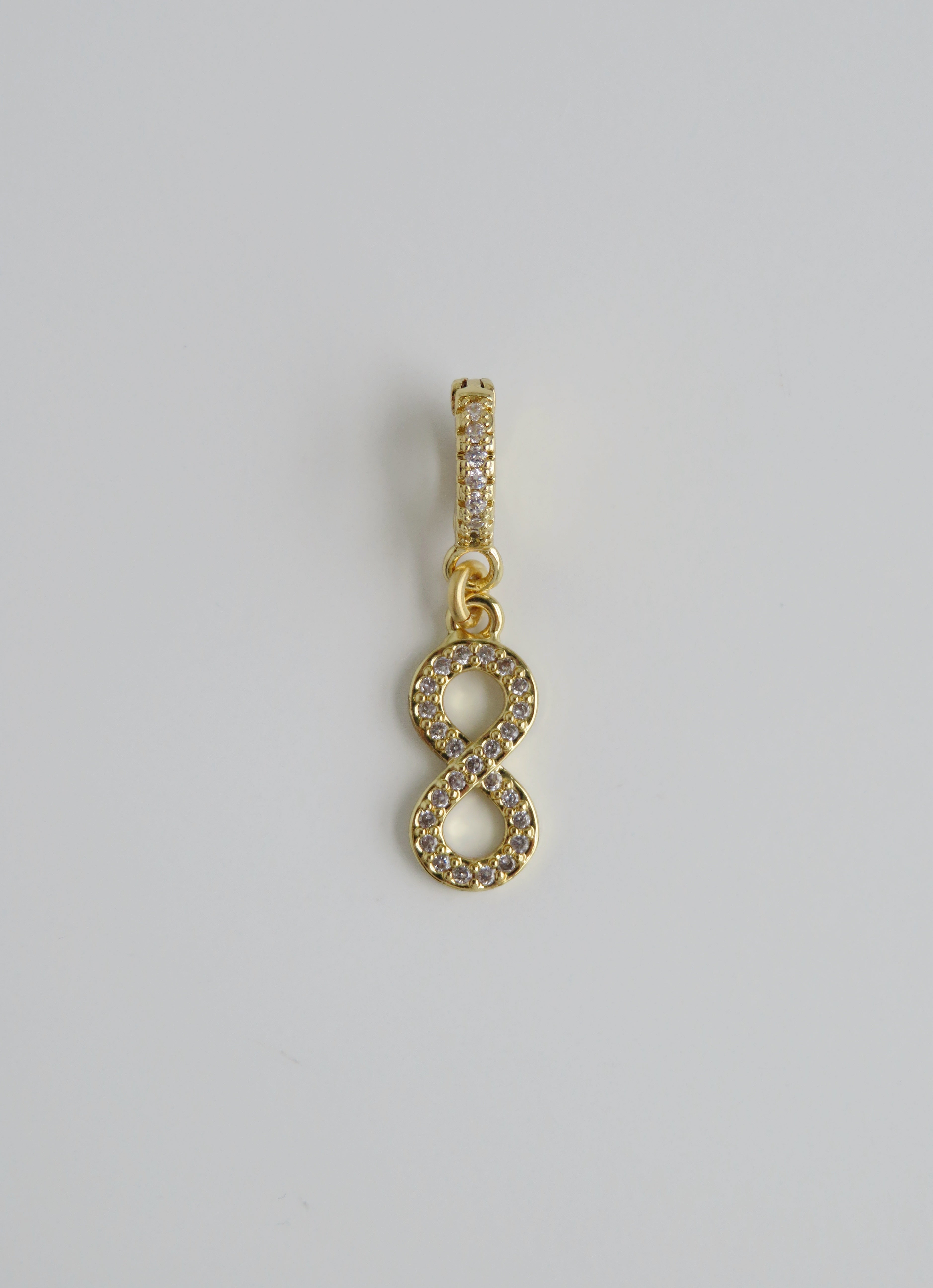Diamond Infinity Charm on Clasp