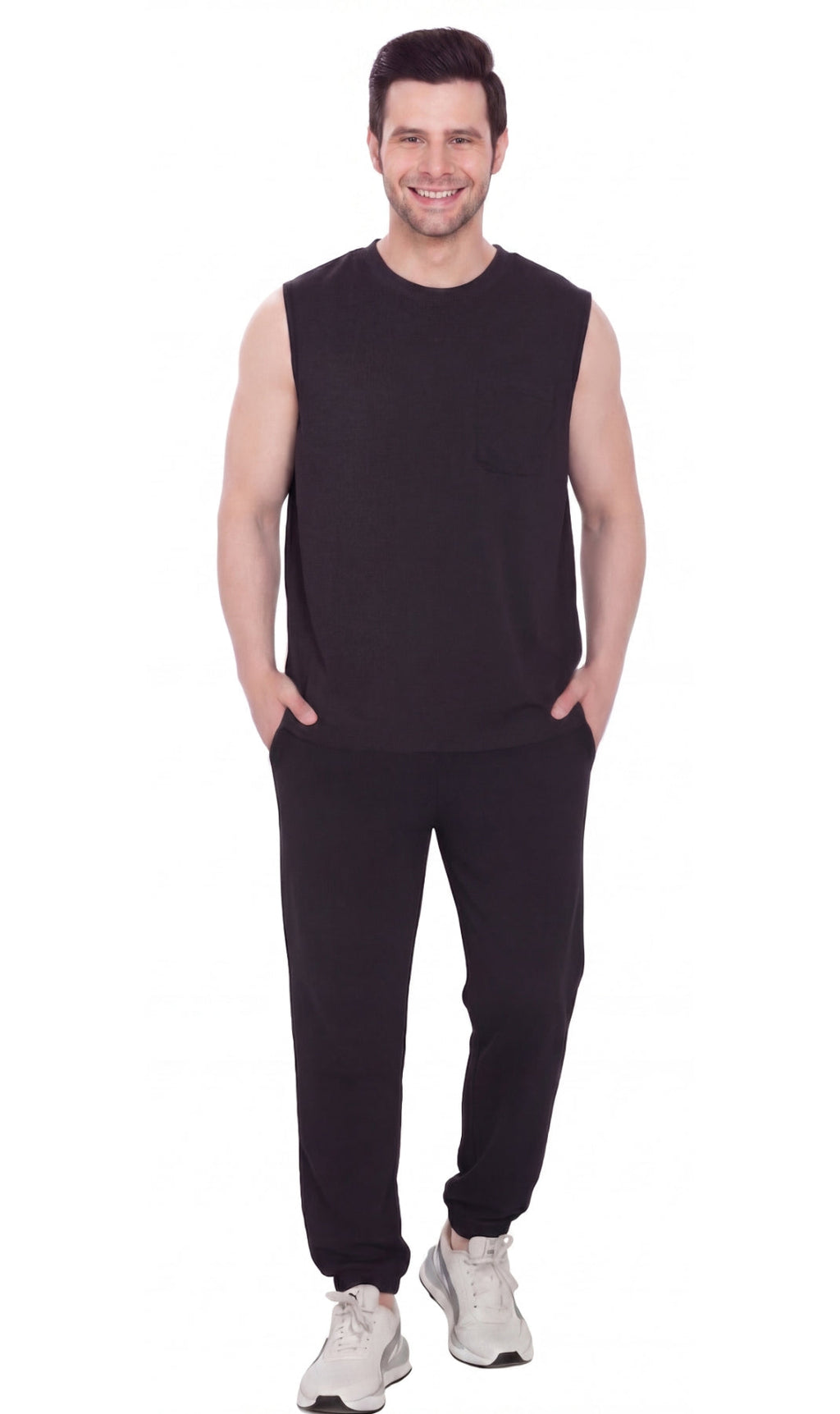 Men's Sleeveless Crew Neck T-Shirt