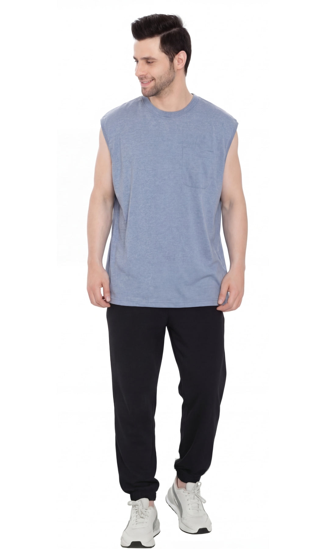 Men's Sleeveless Crew Neck T-Shirt
