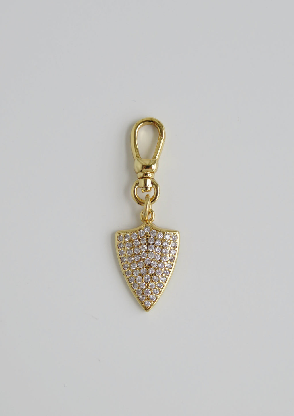 Diamond Shield Charm on Clasp