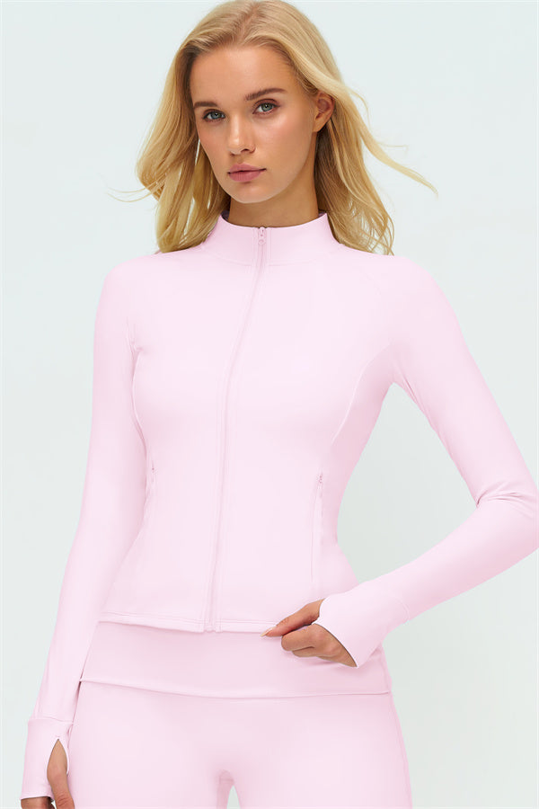 The Twirl Zip Jacket Halter Tank Top New Straight Leg Pants 3-Piece Set