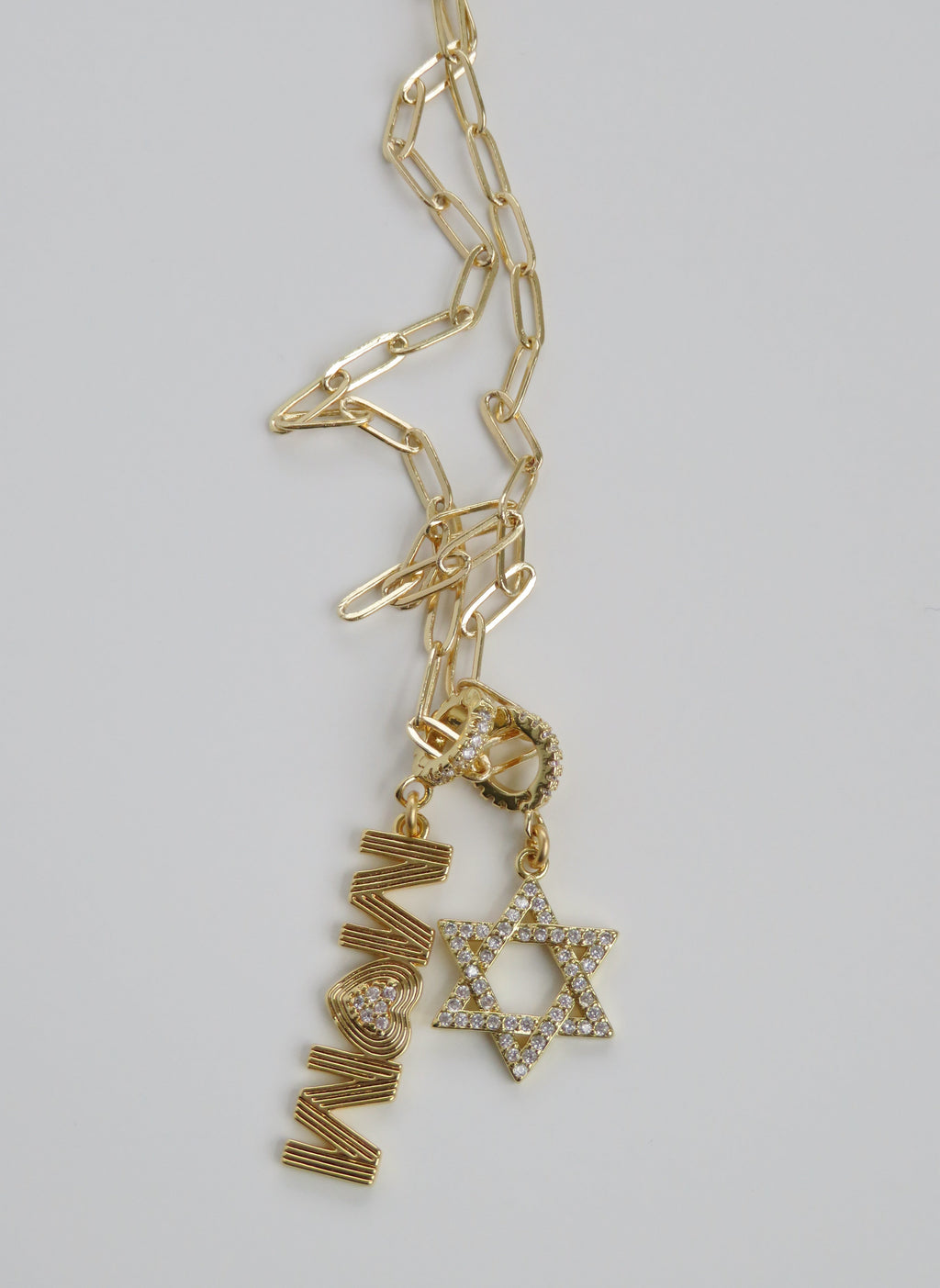 Timeless Brilliance - Star of David Charm on Clasp