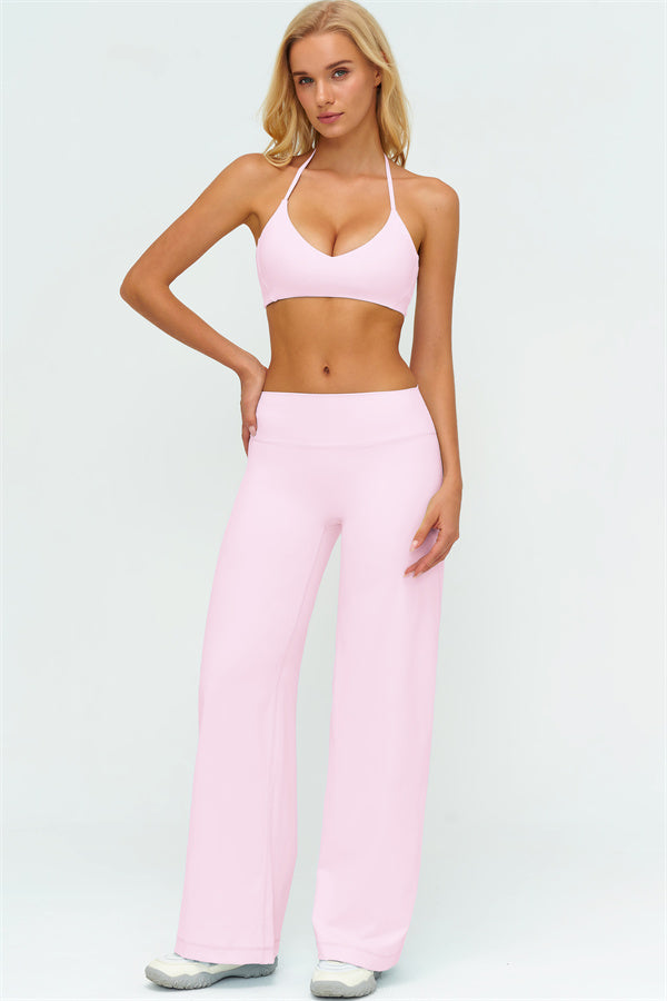 The Twirl Zip Jacket Sports Bra New Straight Leg Pants 3-Piece Set