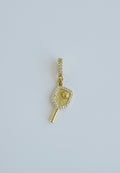 Pickleball Charm on Diamond Clasp