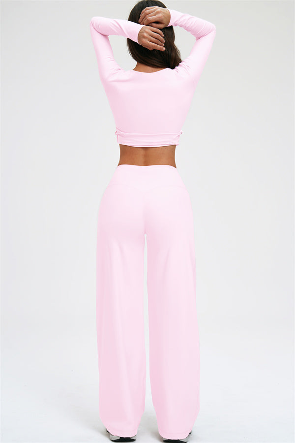 The Twirl Long Sleeve T-shirt New Straight Leg Pants 2-Piece Set