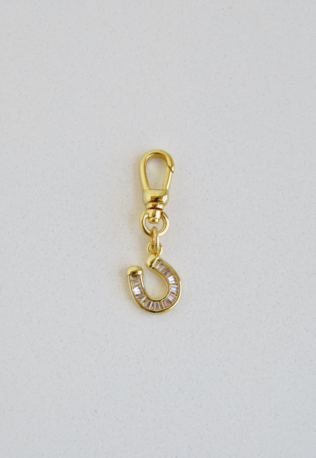 Manifest Luck, Protection & Prosperity - Diamond Horseshoe Charm with Swivel Clasp