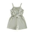 Sage Striped Romper