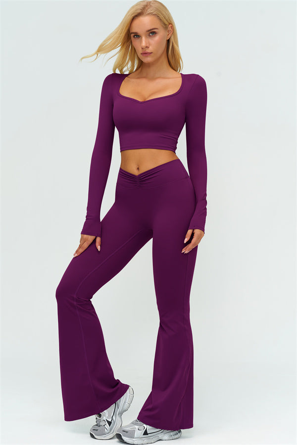 The Lushness Long Sleeve Crop top