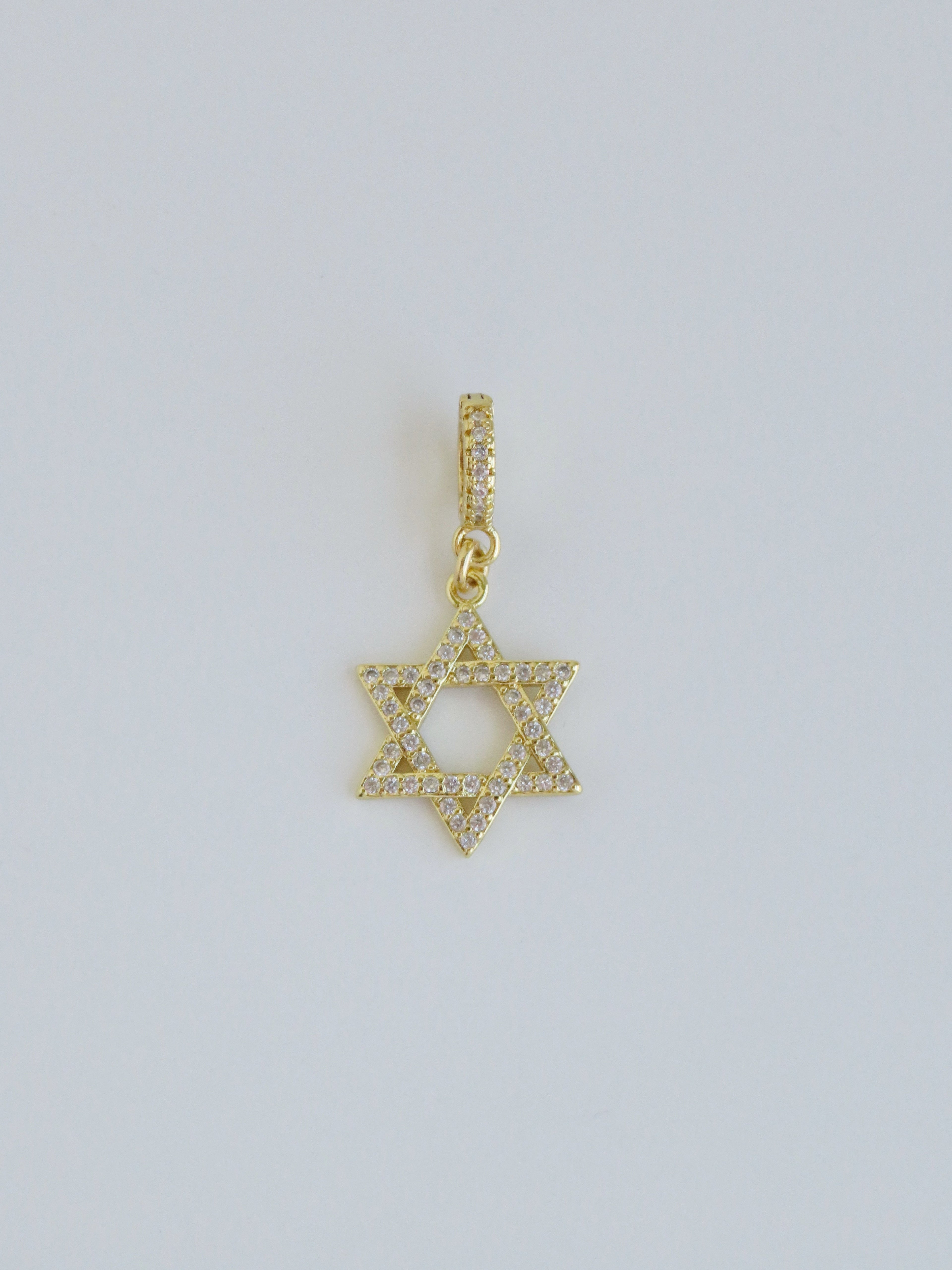Timeless Brilliance - Star of David Charm on Clasp