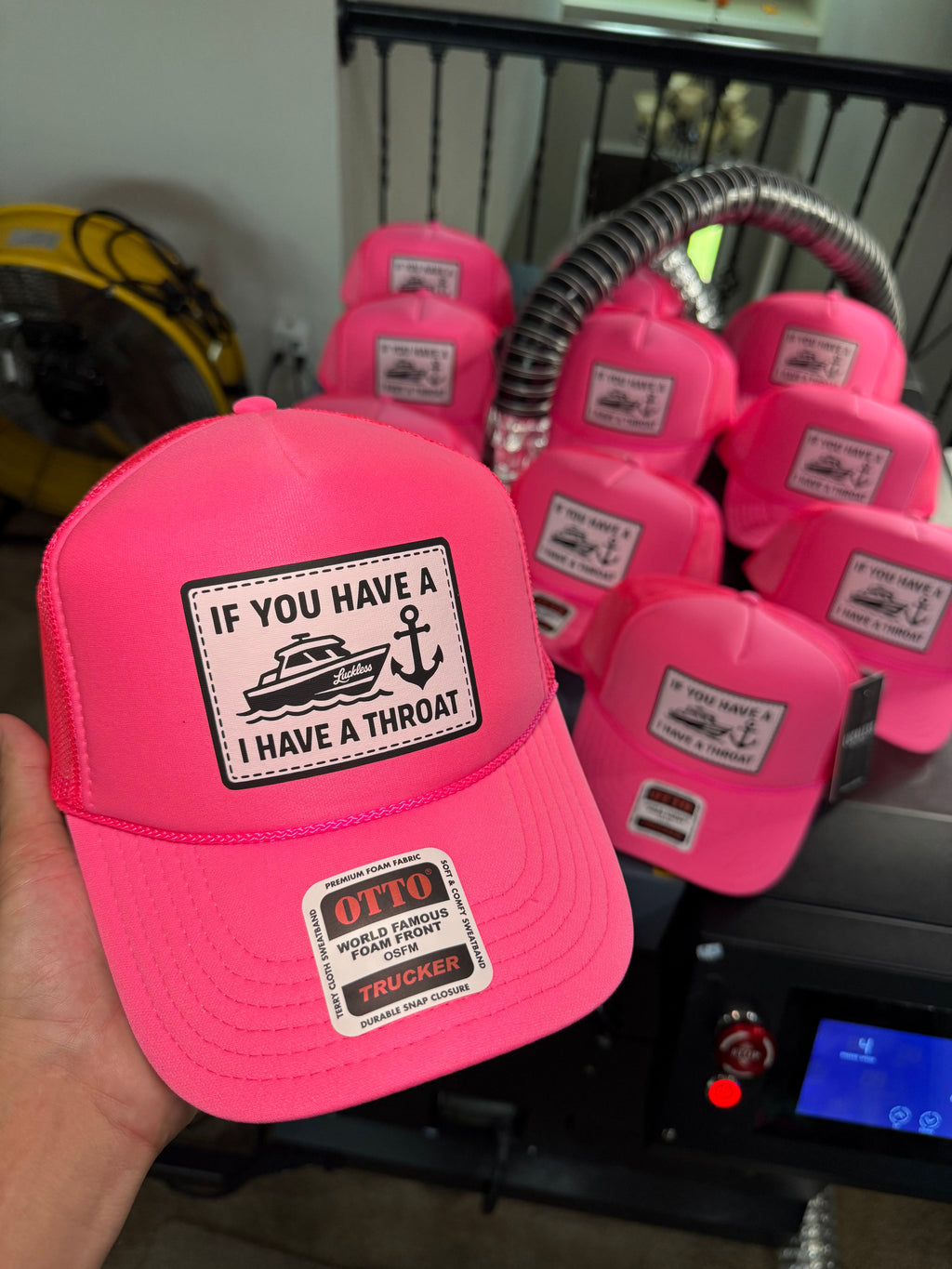 Boat Throat Trucker Hat