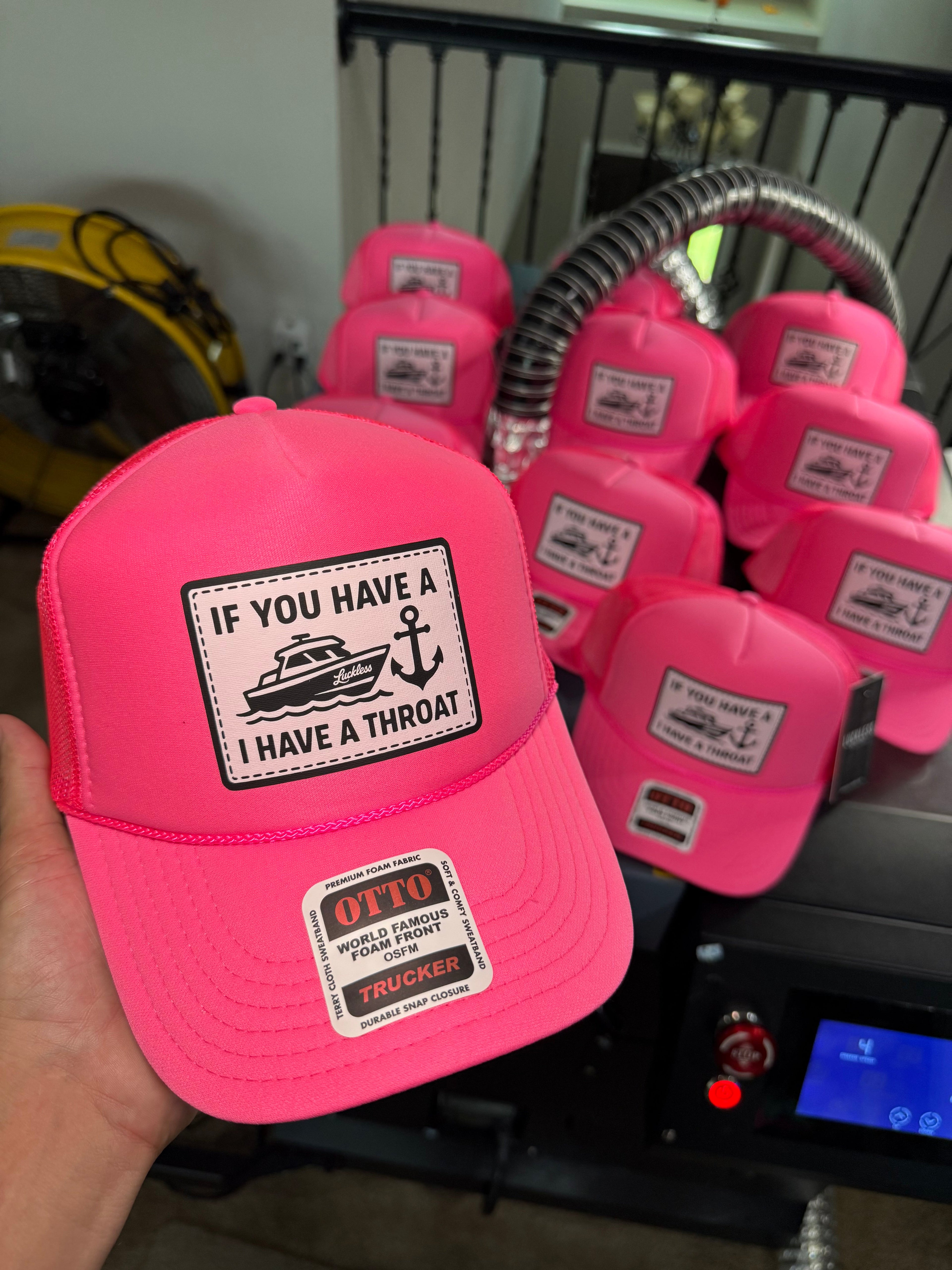 Boat Throat Trucker Hat