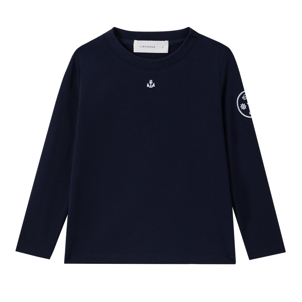 Coastal Navy Girls Tee