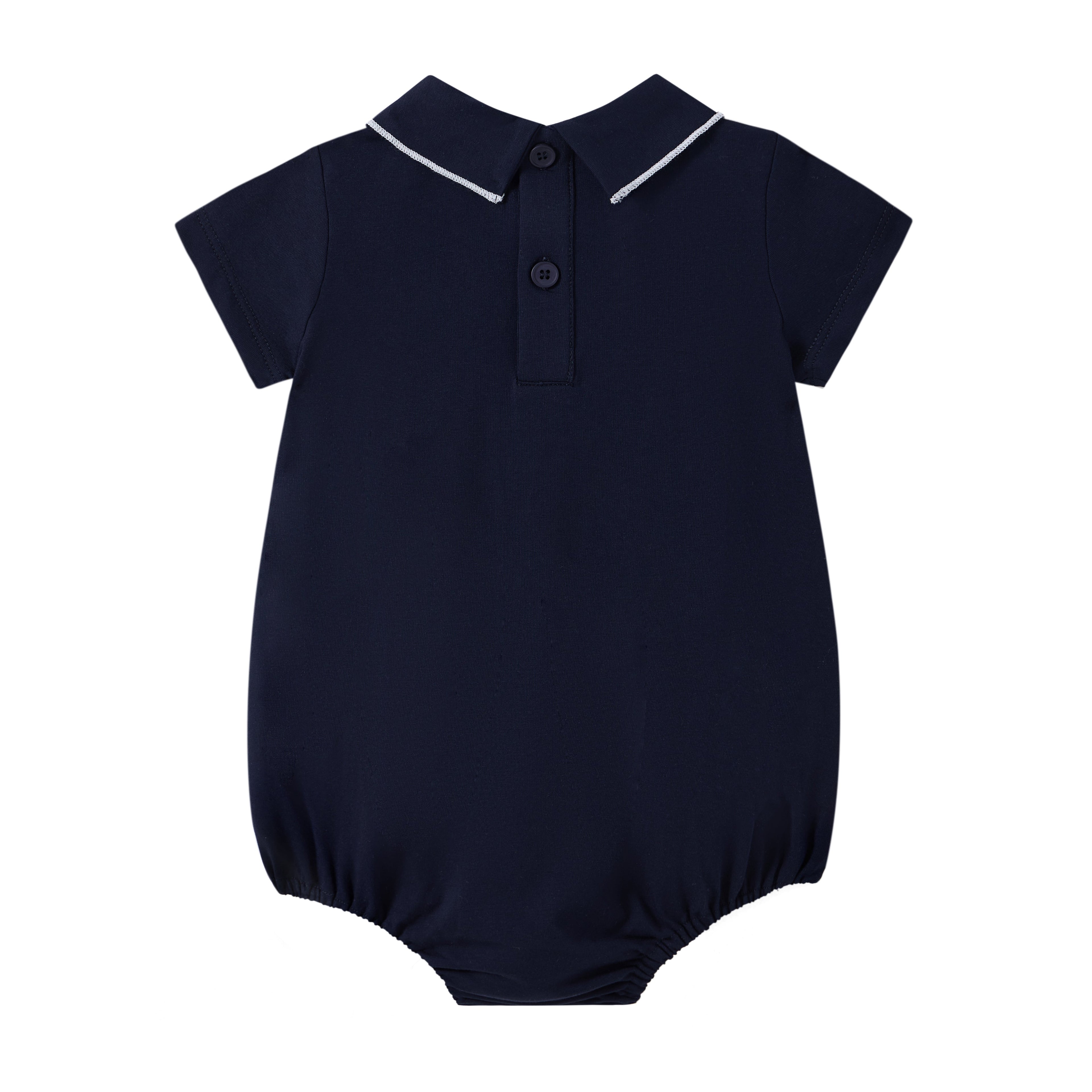 Coastal Navy Girls Romper