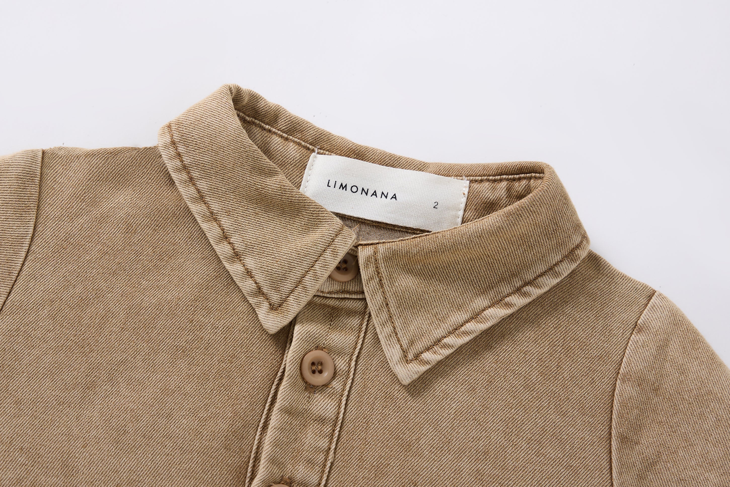Tan Wash Boys Romper