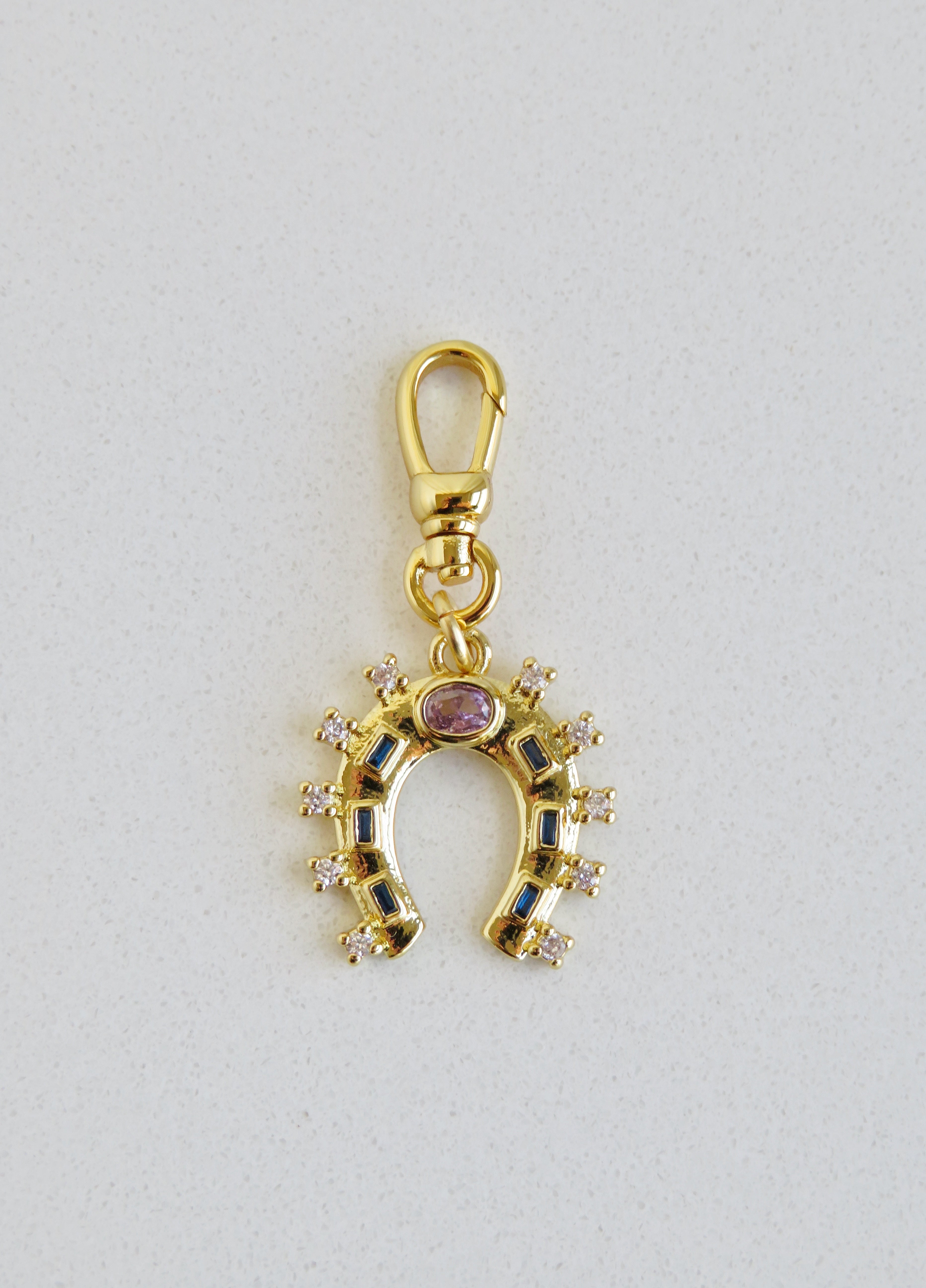 Diamond Horseshoe with Swivel Clasp