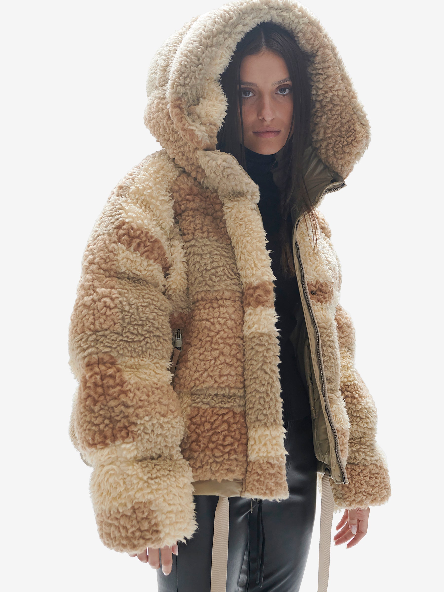 Sherpa Down Puffer - Natural Mix
