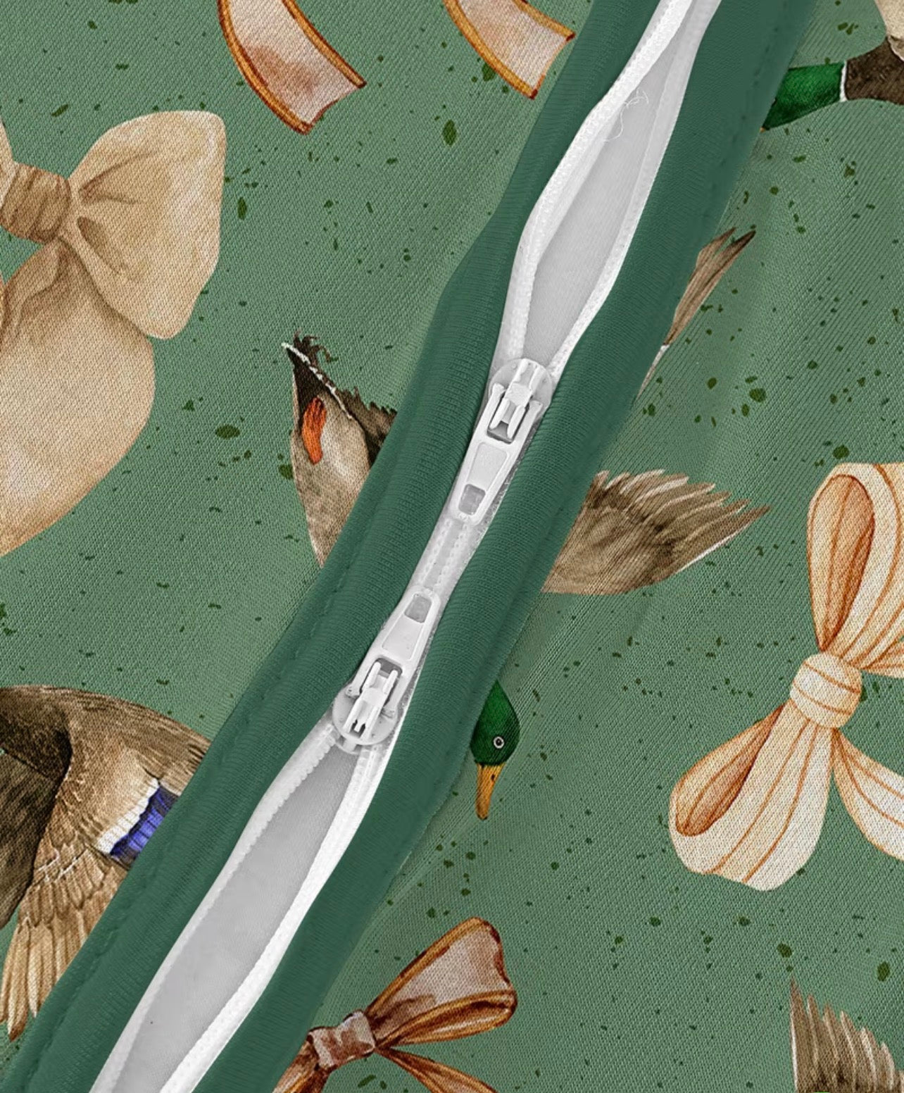 Bamboo Ducks and Bows Print Sleeper