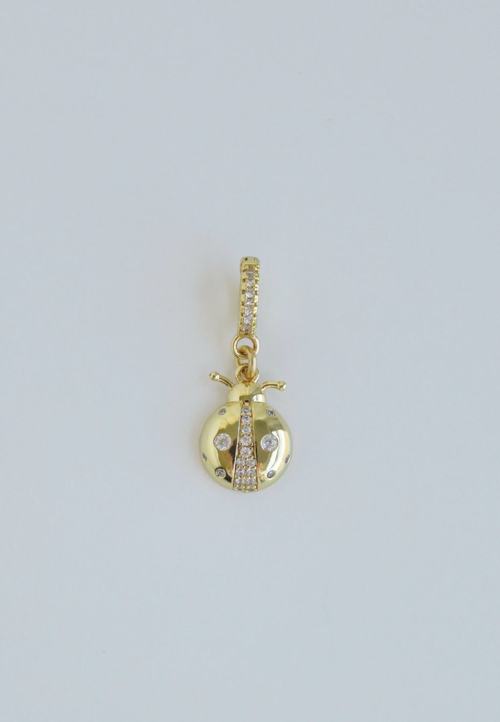 Petite Ladybug Charm on Diamond Clasp