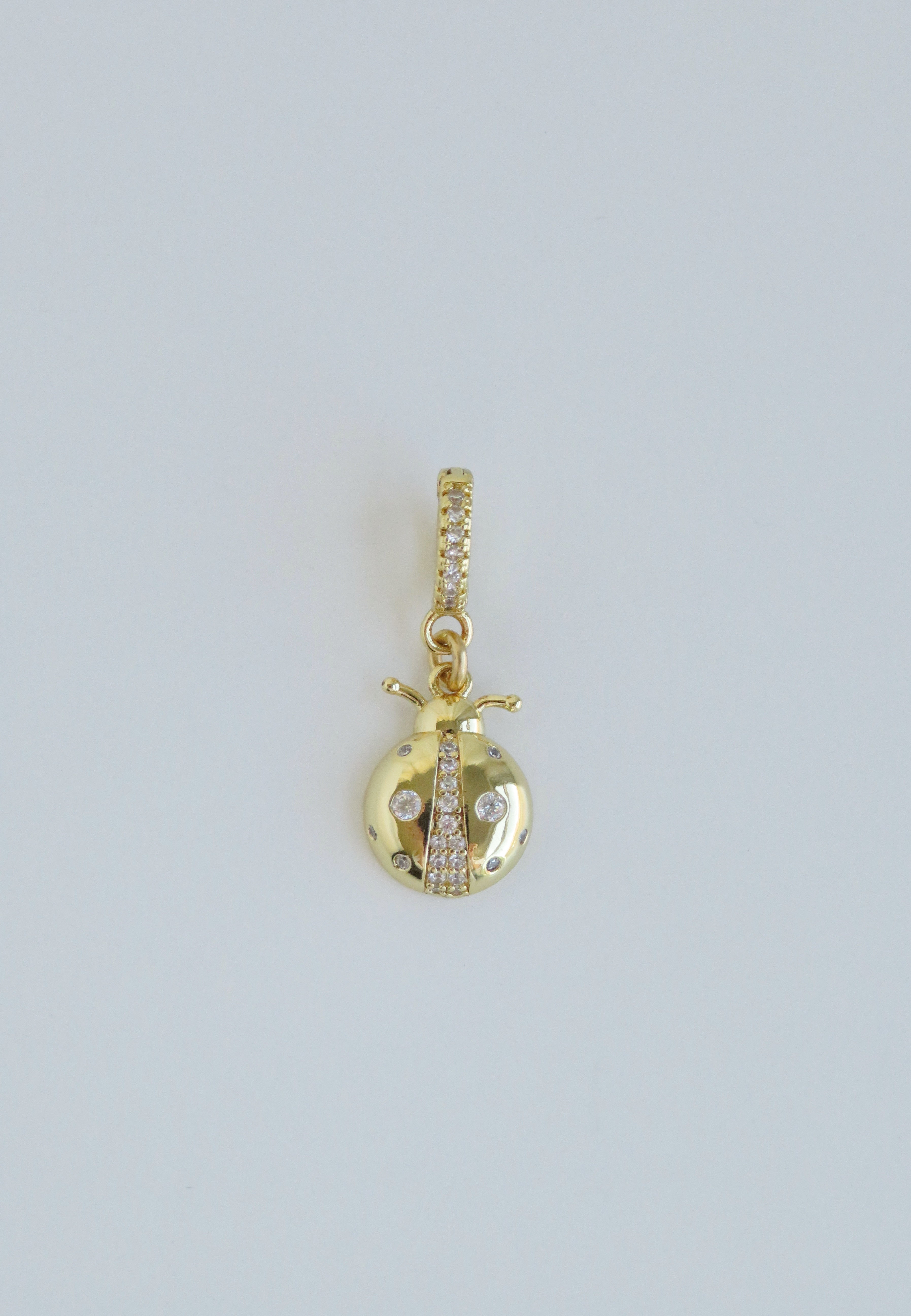 Petite Ladybug Charm on Diamond Clasp