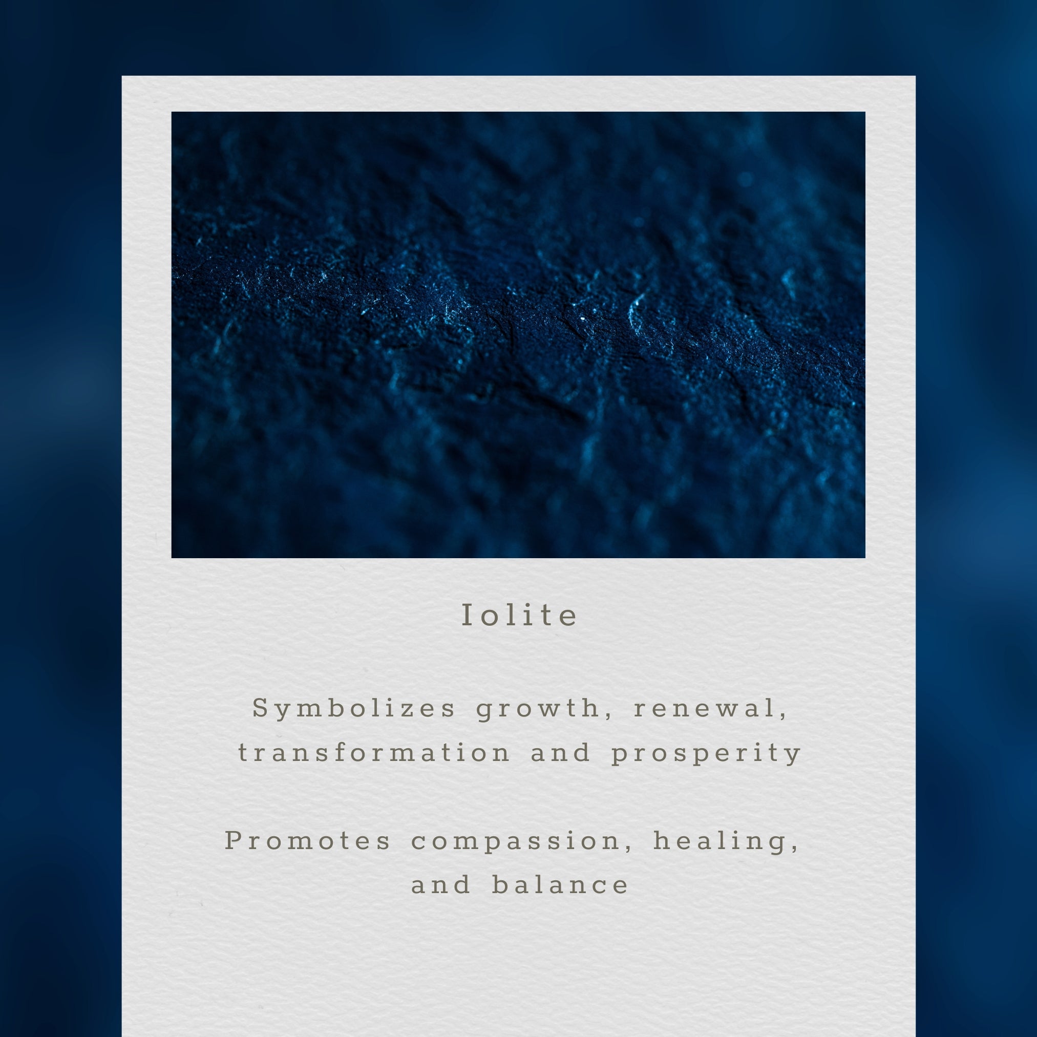 Iolite Swing Earrings