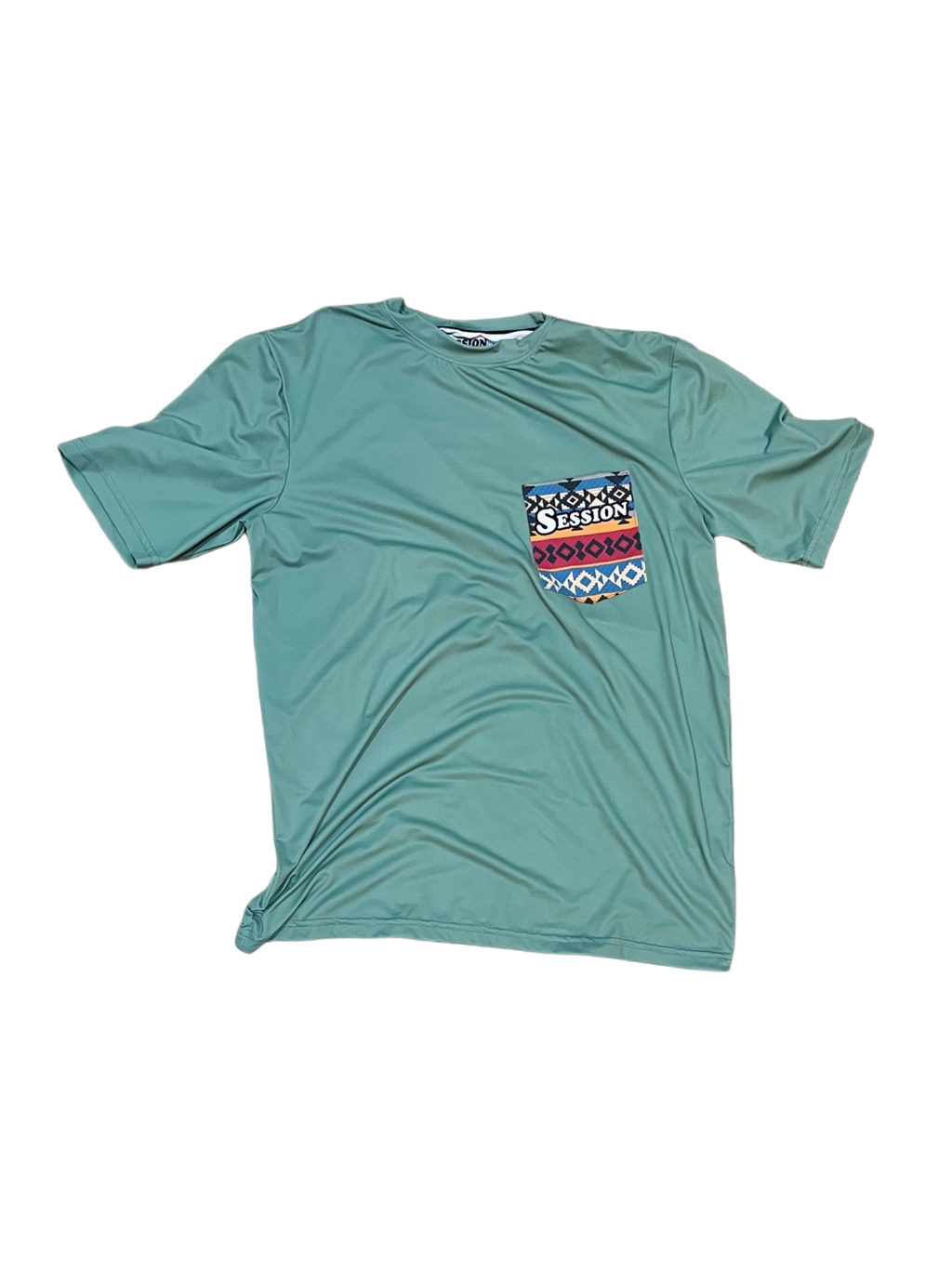 Green Aztec Short Sleeve
