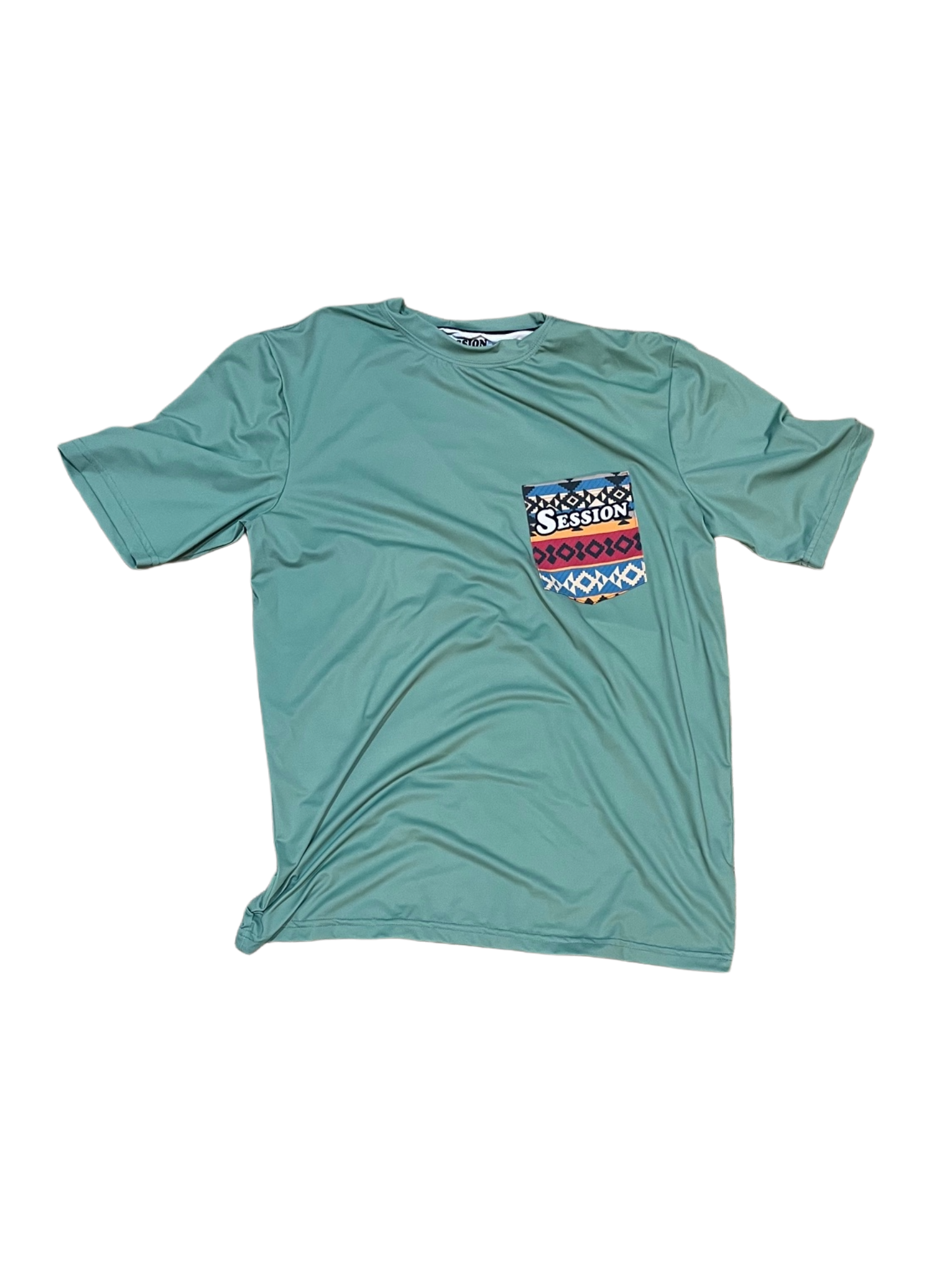 Green Aztec Short Sleeve